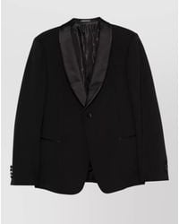 Emporio Armani - Tuxedo Suit Wool Satin Lapel Design - Lyst