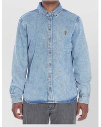 Ami Paris - Heart Friend Denim Shirt - Lyst