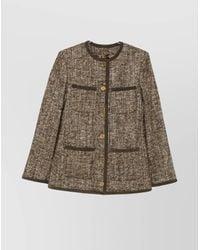 Golden Goose - Wool Tweed Boxy Jacket - Lyst