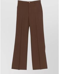 Gucci - Tailored Wide Leg High Waist Trousers - Lyst