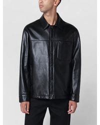 Salvatore Santoro - Leather Overshirt - Lyst