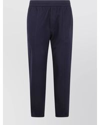 Emporio Armani - Chino Trousers Drawstring Ribbed Cuffs - Lyst