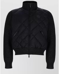 Burberry - Kelsley Quilted Jacket High Collar Ribbed - Lyst