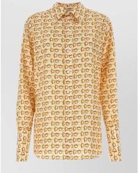 Burberry - Silk B Shirt All-Over Print - Lyst