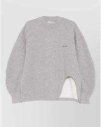 The Attico - Cotton Oversized Asymmetric Cutout Sweatshirt - Lyst