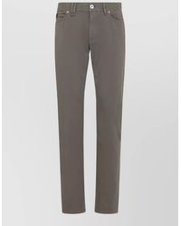 Brioni - Cotton Mid-Rise Slim-Fit Jeans - Lyst