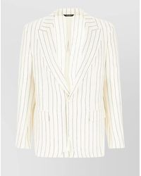 Dolce & Gabbana - Linen And Wool Blazer - Lyst