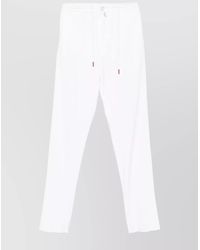 Kiton - Straight Leg Trousers With Rear And Side Pockets - Lyst