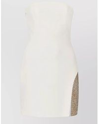 The Attico - Dress Heart Neckline Sleeveless Fitted Slit - Lyst