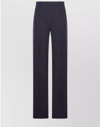 Saint Laurent - Tailored Wool Chiné High-Waisted Pants - Lyst