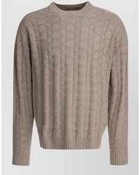 Norse Projects - Jonas Crew Neck Textured Knit Sweater - Lyst