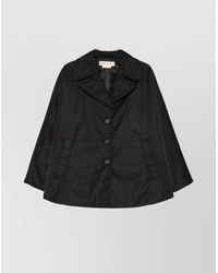 Marni - Padded Twill Cape Coat - Lyst
