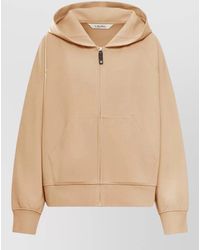 Max Mara - Alma Zip-Up Sweatshirt With Cotton Hood - Lyst