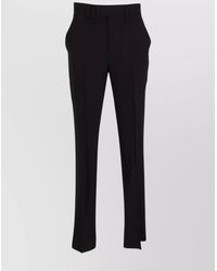 Ann Demeulemeester - Habiba Cigarette Trousers Viscose Wool Gabardine - Lyst