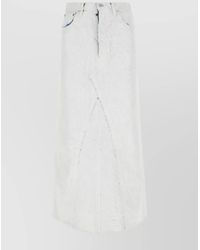 Maison Margiela - Denim High-Rise Midi Skirt - Lyst