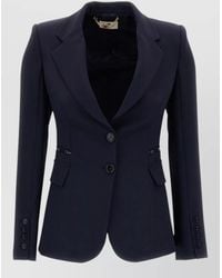 Elisabetta Franchi - Tailored Blazer Single Breasted Notch Lapel - Lyst