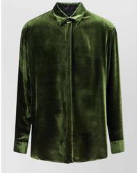 Giorgio Armani - Silk Blend Regular Fit Shirt - Lyst