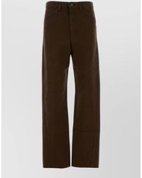 Lemaire - Wide Leg Denim Jeans Belt Loops Pockets - Lyst