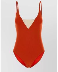Eres - Stretch Nylon Entrevue Swimsuit Deep Neckline - Lyst