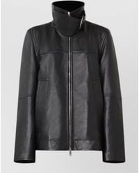 Sportmax - Leather Oversized Quilted Puffer Jacket - Lyst