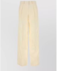 Magda Butrym - Silk Wide-Leg Trousers - Lyst