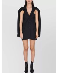 Acne Studios - Tailored Jacket With Notched Lapels And Cut-Outs - Lyst