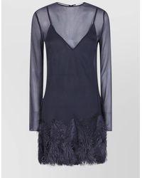 Semicouture - Silk Mini Dress - Lyst