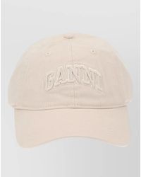Ganni - Organic Cotton Logo Baseball Cap - Lyst