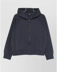 Max Mara - Lounge Hooded Sweatshirt Front Pockets - Lyst
