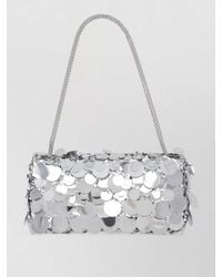 Rabanne - Rectangular Sequin Clutch Bag Chain Strap - Lyst