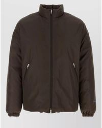 Jil Sander - Polyester Down Jacket Elastic Cuffs Pockets Collar - Lyst
