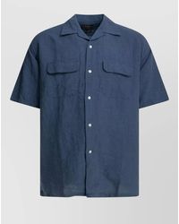 Beams Plus - Linen Short Sleeve Shirt Chest Pockets - Lyst
