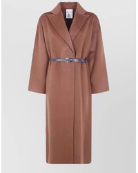 Semicouture - Double Wool Long Coat - Lyst