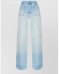 Victoria Beckham - Denim Regular-Fit Wide-Leg Jeans - Lyst