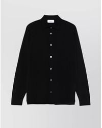 Lardini - Virgin Wool Long-Sleeve Cardigan - Lyst