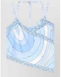 PUCCI - Silk Scarf Dress Geometric Pattern Straps - Lyst