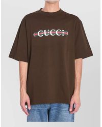 Gucci - Printed Cotton Jersey T-Shirt - Lyst