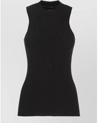 Rick Owens - Ribbed High-Neck Wool Tank Top - Lyst