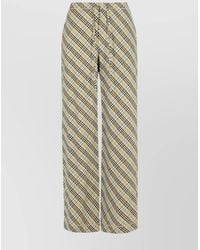 Burberry - Printed Wide-Leg Trousers - Lyst