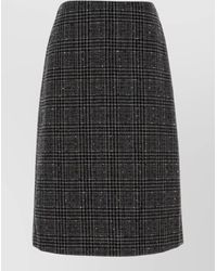 Fendi - Embroidered Tweed High-Rise Skirt - Lyst