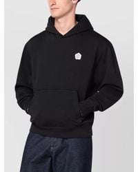 KENZO - Cotton Hoodie With Front Pocket And Hood - Lyst