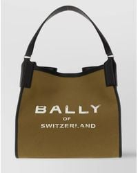Bally - Large Multi-Texture Handbag - Lyst