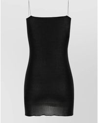 GIMAGUAS - Viscose Tesa Mini Dress Sheer Straps - Lyst