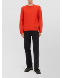 A.P.C. - Edward Jersey Crew Neck Long Sleeves - Lyst
