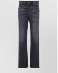 DIESEL - Denim Low-Rise Straight-Leg Jeans - Lyst