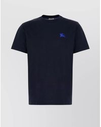 Burberry - Cotton Crew-Neck T-Shirt With Short Sleeves - Lyst