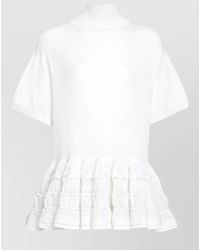 Alaïa - Virgin Wool Knit Top - Lyst