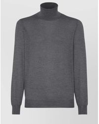 Brunello Cucinelli - Turtleneck Fine Knit Long Sleeve Sweater - Lyst