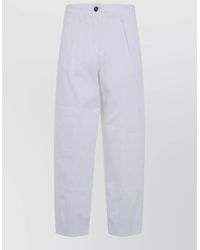 Max Mara - Bautta Cotton Bull Barrel Leg Pants - Lyst