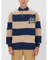 MSGM - Oversized Sweatshirt With Classic Polo Collar - Lyst